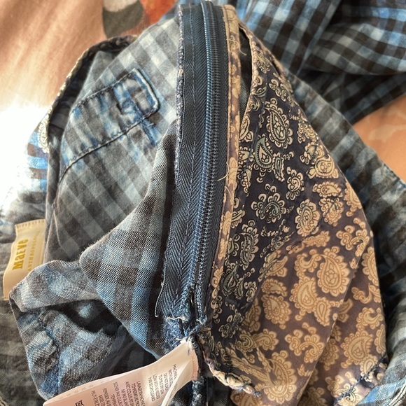 BNWT Maeve by Anthropologie Maeve Gingham Plaid Blue Pants Size 6 - Picture 14 of 14